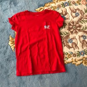 Red short sleeve vineyard vines
